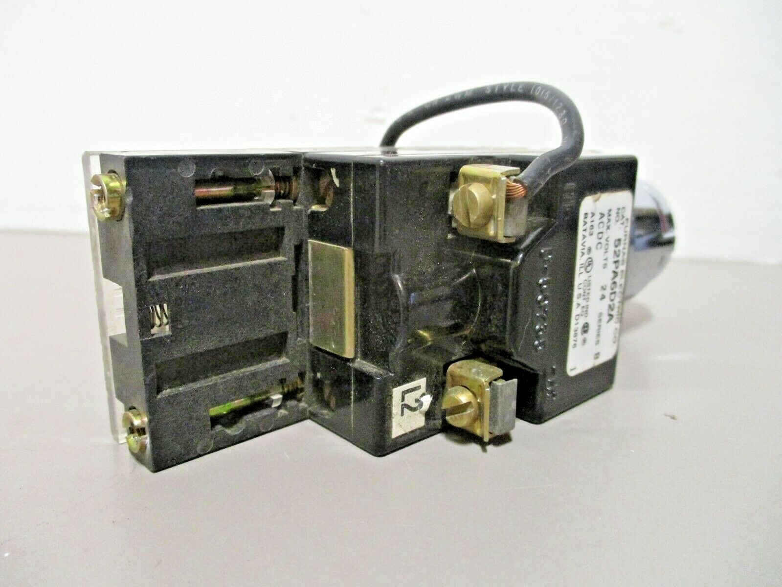 Furnas Electric 52PA6D2A Push to Test Pilot Momentary Red 24V Series-B