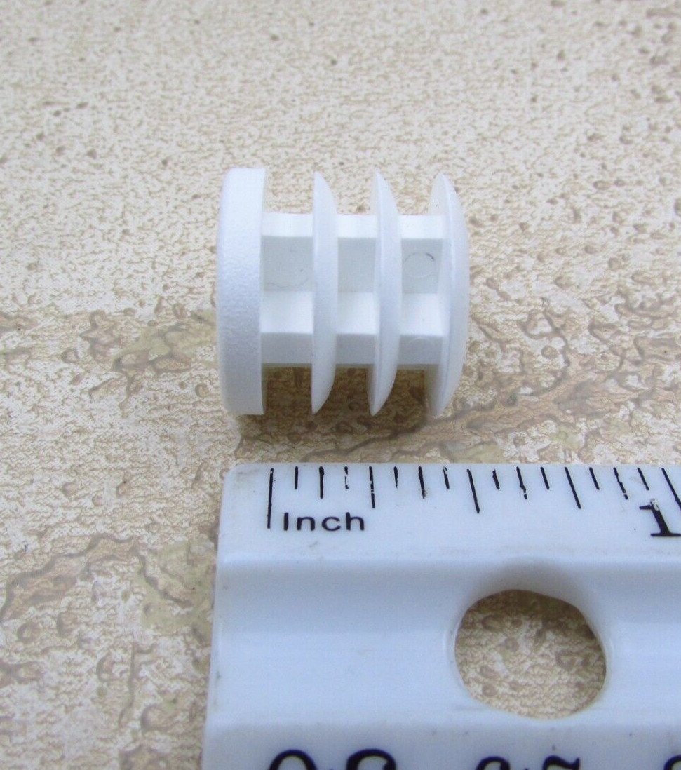 QTY 10 White Plastic 5/8″ OD, 14-23 Gauge Round Tube End Cap Insert Plug Glide