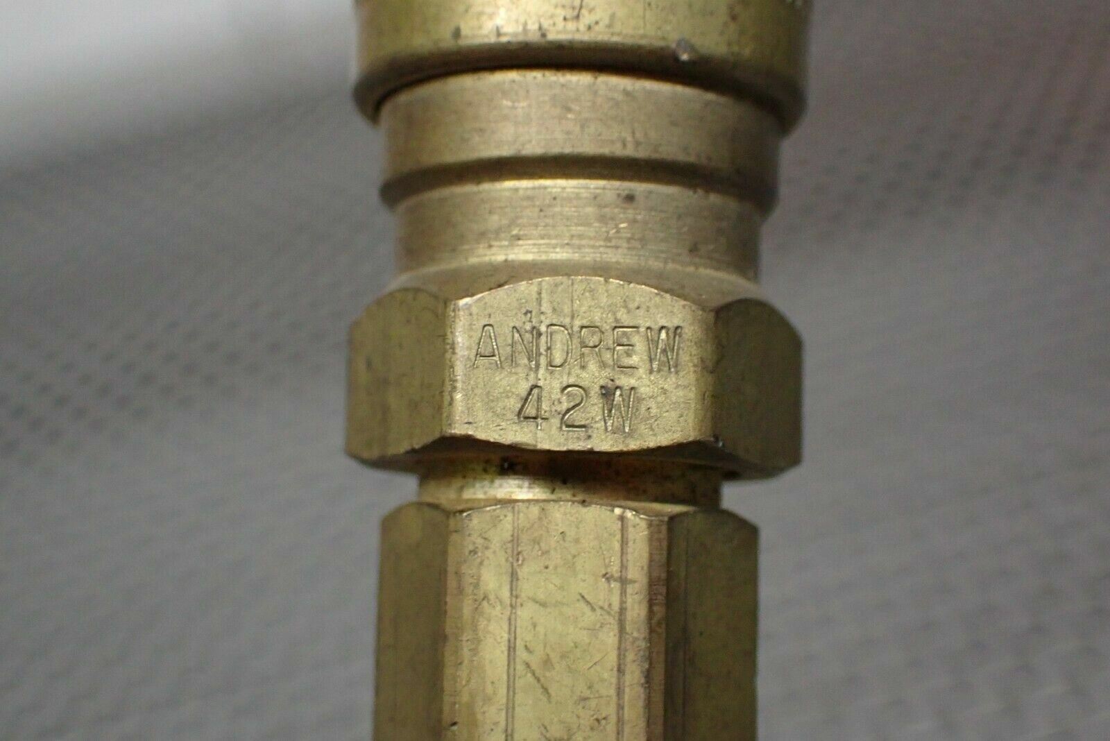 Andrew 42W Heliax Connectors With Flexible Copper Line Used See All Pictures