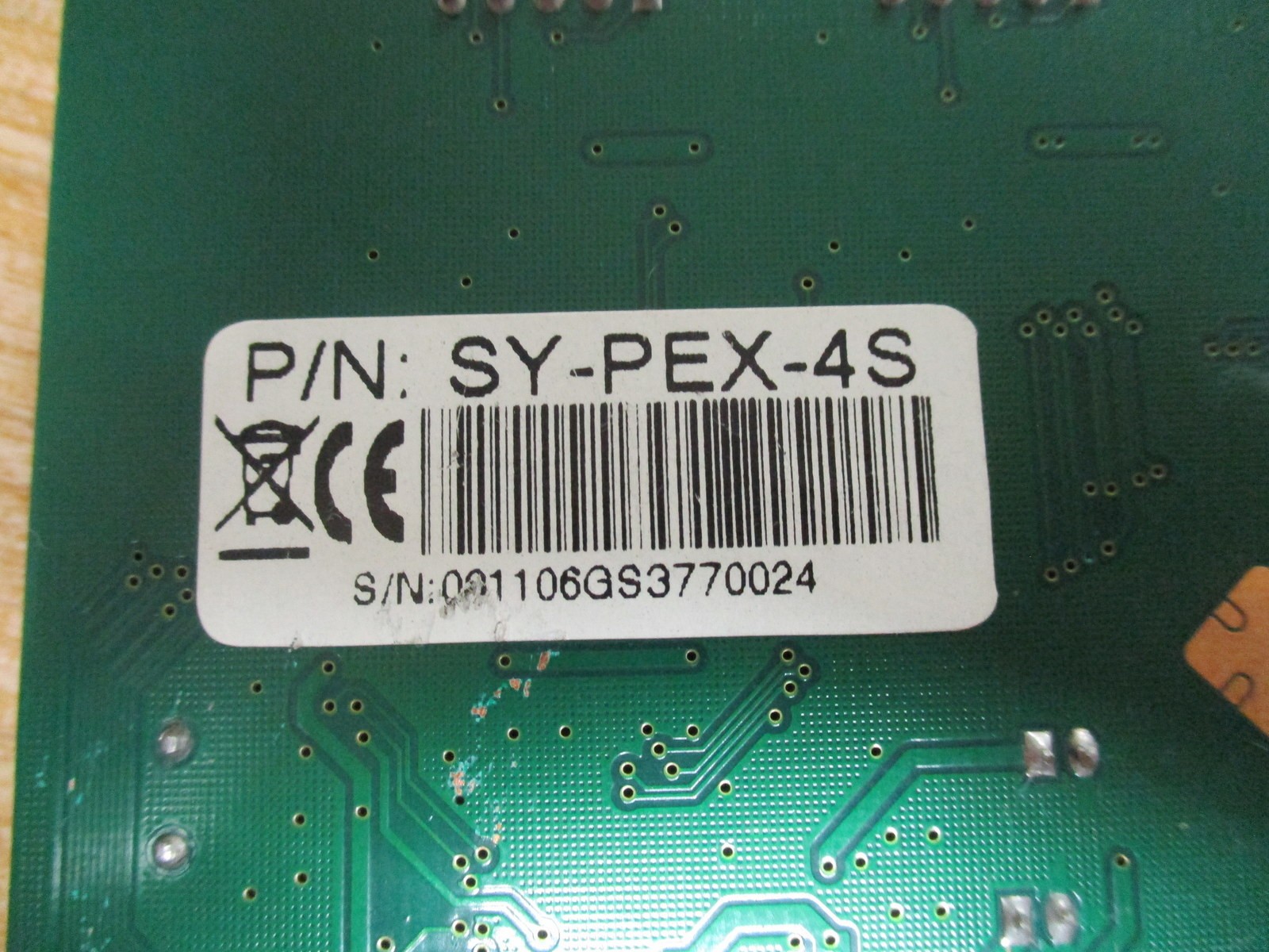 Part SY-PEX-4S PCI Express 4-Port Card MM-PCE4S-V1.0