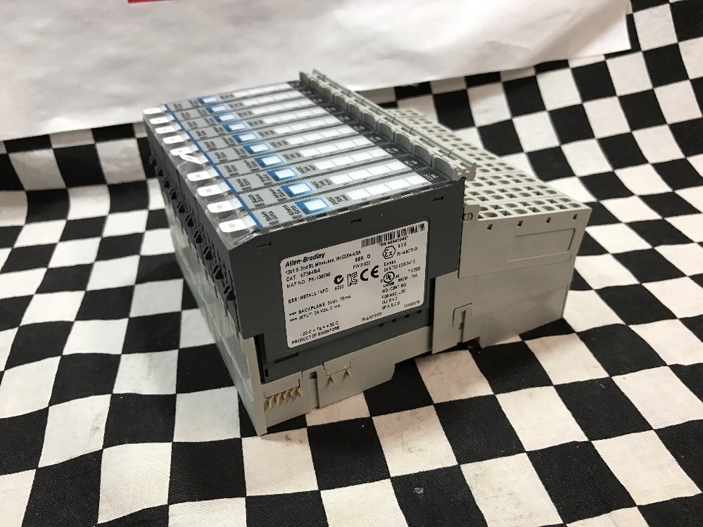 LOT OF 10 Allen Bradley Input Module 24V, 1734-IB4, 1734-RTBS, 1734-MB #1175N
