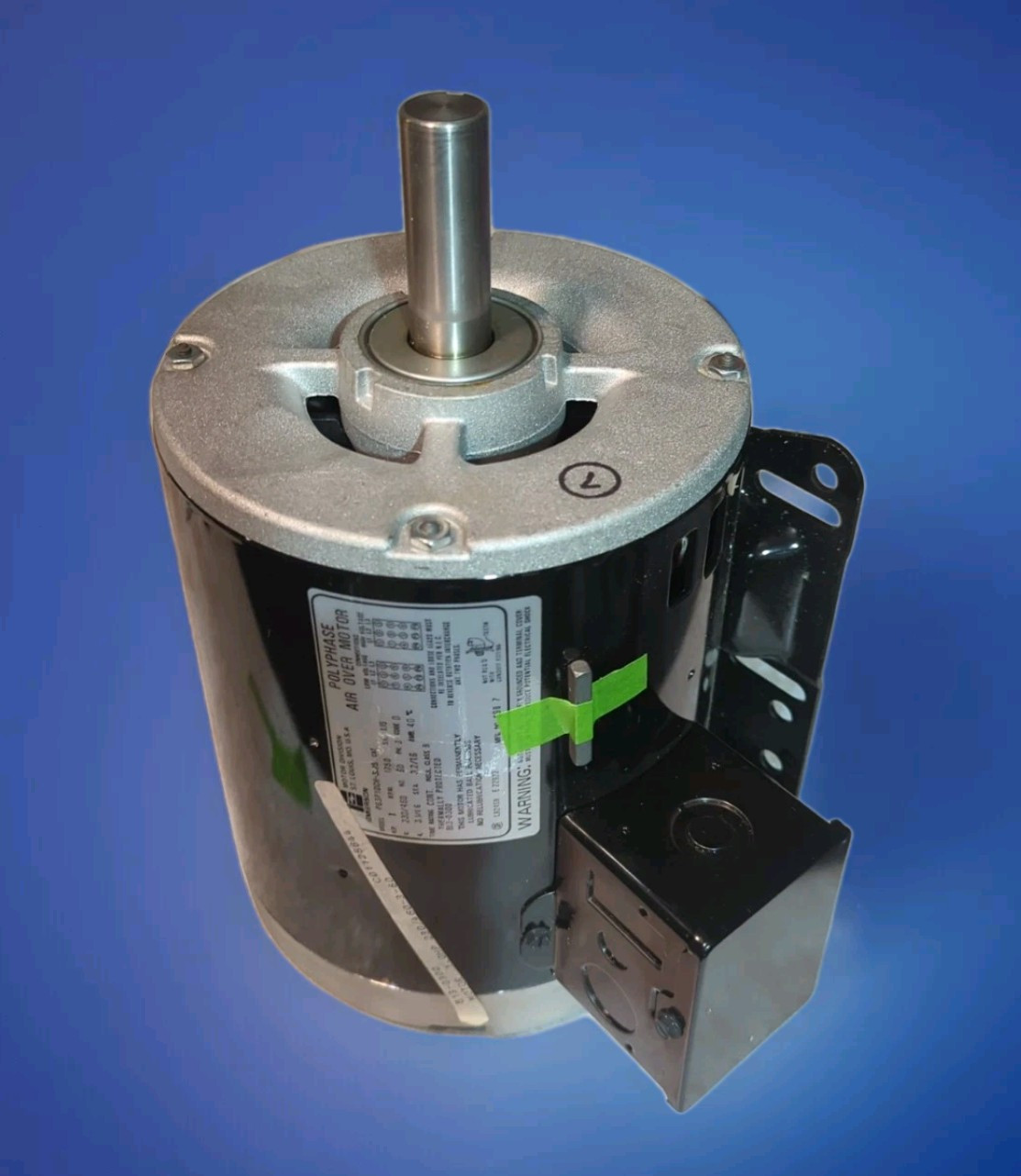EMERSON P63PYDCH-3125 POLYPHASE AIR-OVER ELEC MOTOR 1.0 HP 1750 RPM 230/460V 3P