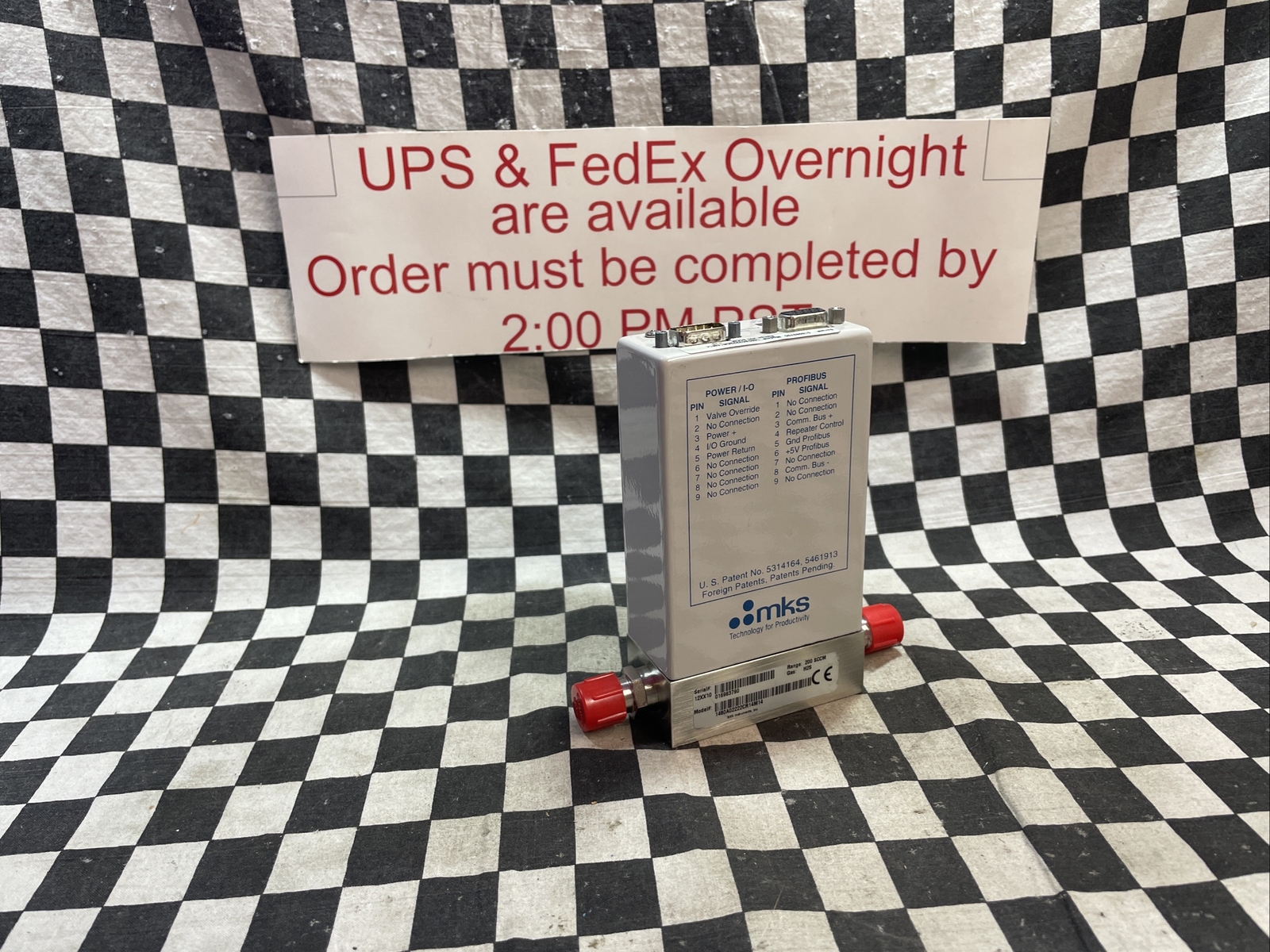 MKS MASS FLOW CONTROLLER 1/4″ VCR, 1480A02222CR14M14, 200 SCCM, Gas H2S