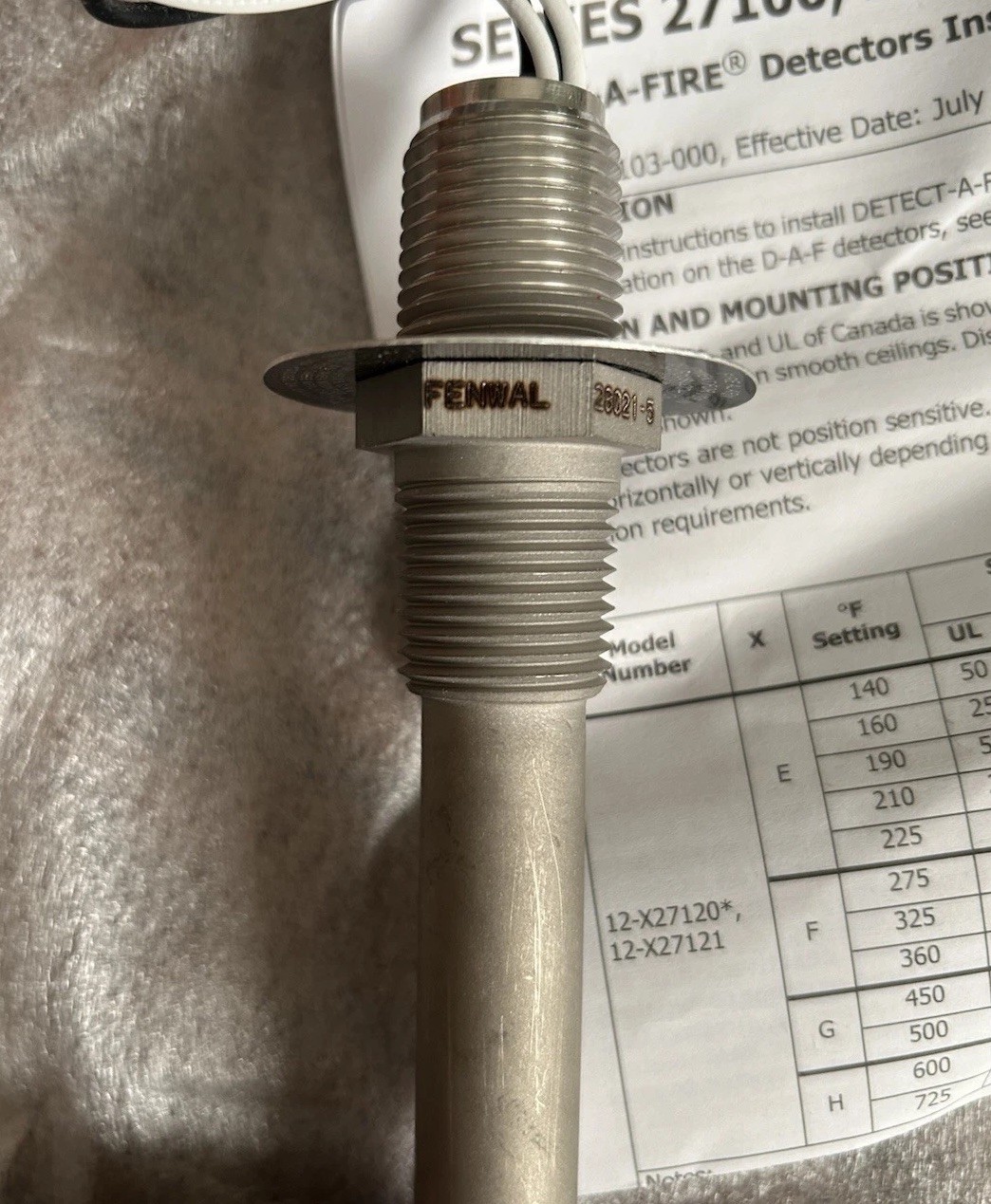 Kidde Fenwal 12-F28021-32144 360F