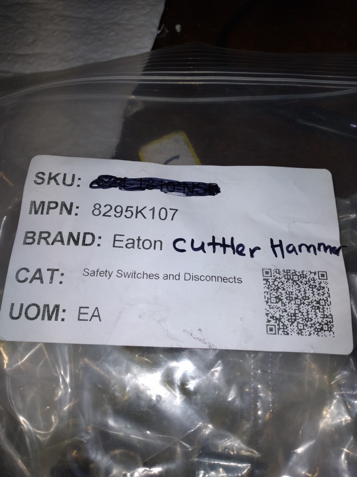 EATON CUTTER HAMMER 8295K107