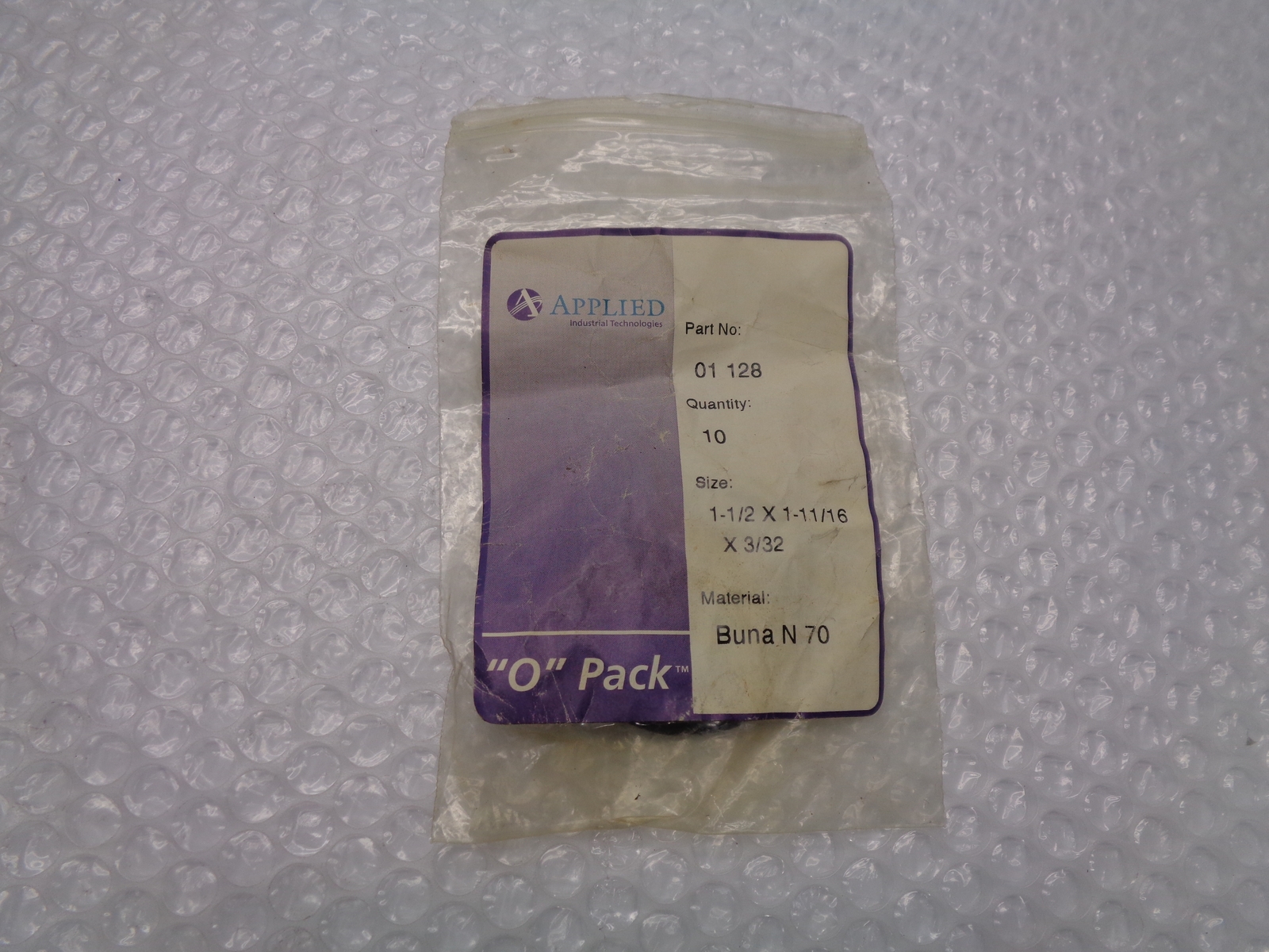 APPLIED INDUSTRIAL TECHNOLOGIES 01 128 O-RING PKG OF 10 NSMP