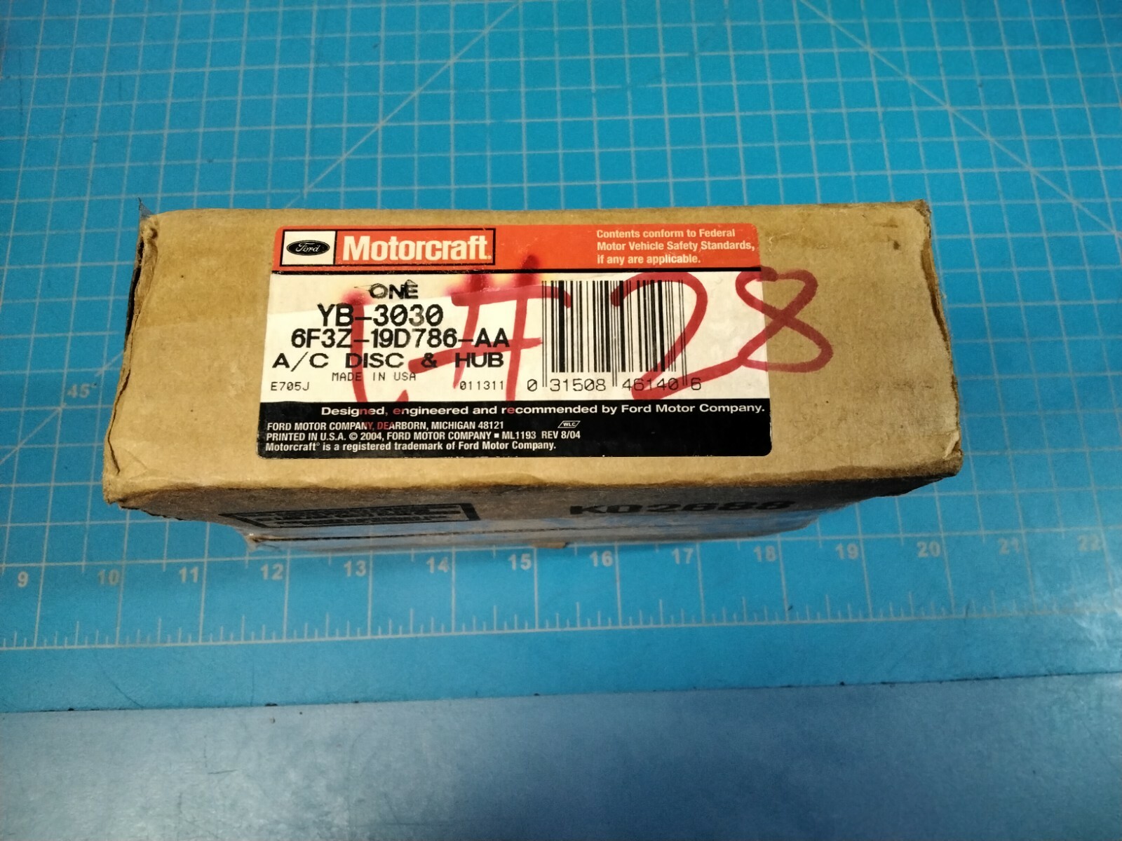 A/C Compressor Clutch Hub Motorcraft YB-3030