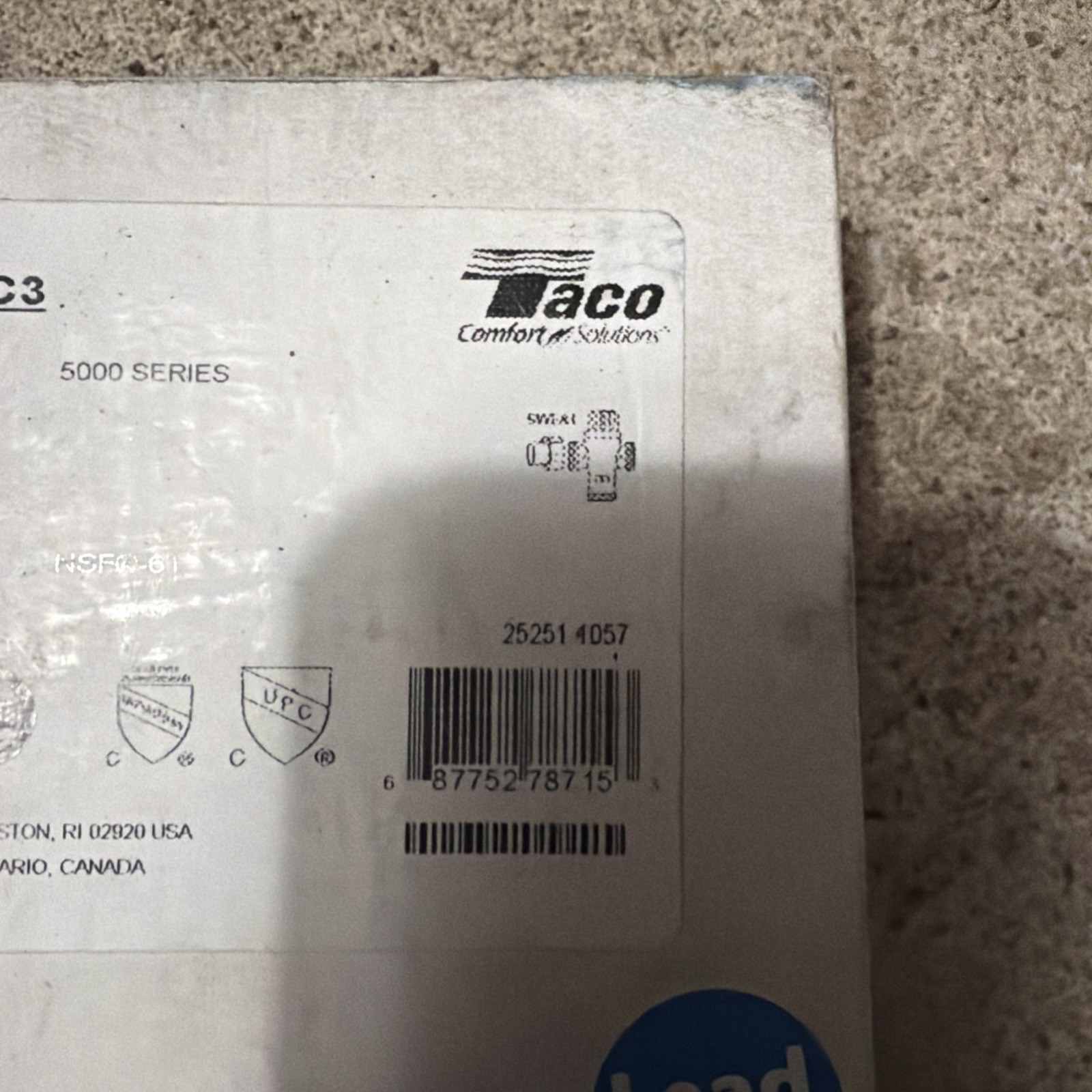 TACO 5003-C3 Mixing Valve, Forged Brass, 1 to 20 gpm 29YM45