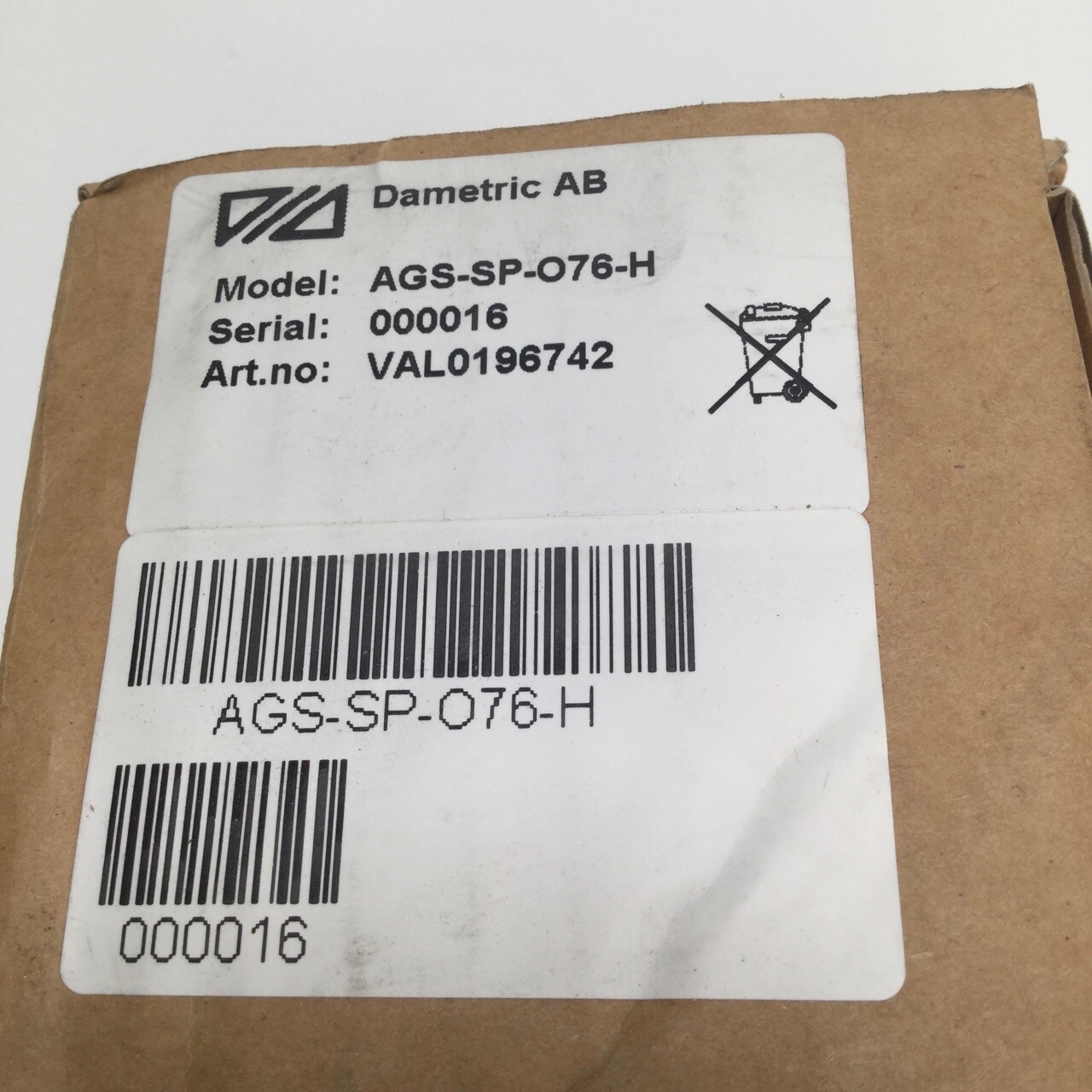 Dametric Ab AGS-SP-O76-H holder sensor VAL0196742 NEW NFP