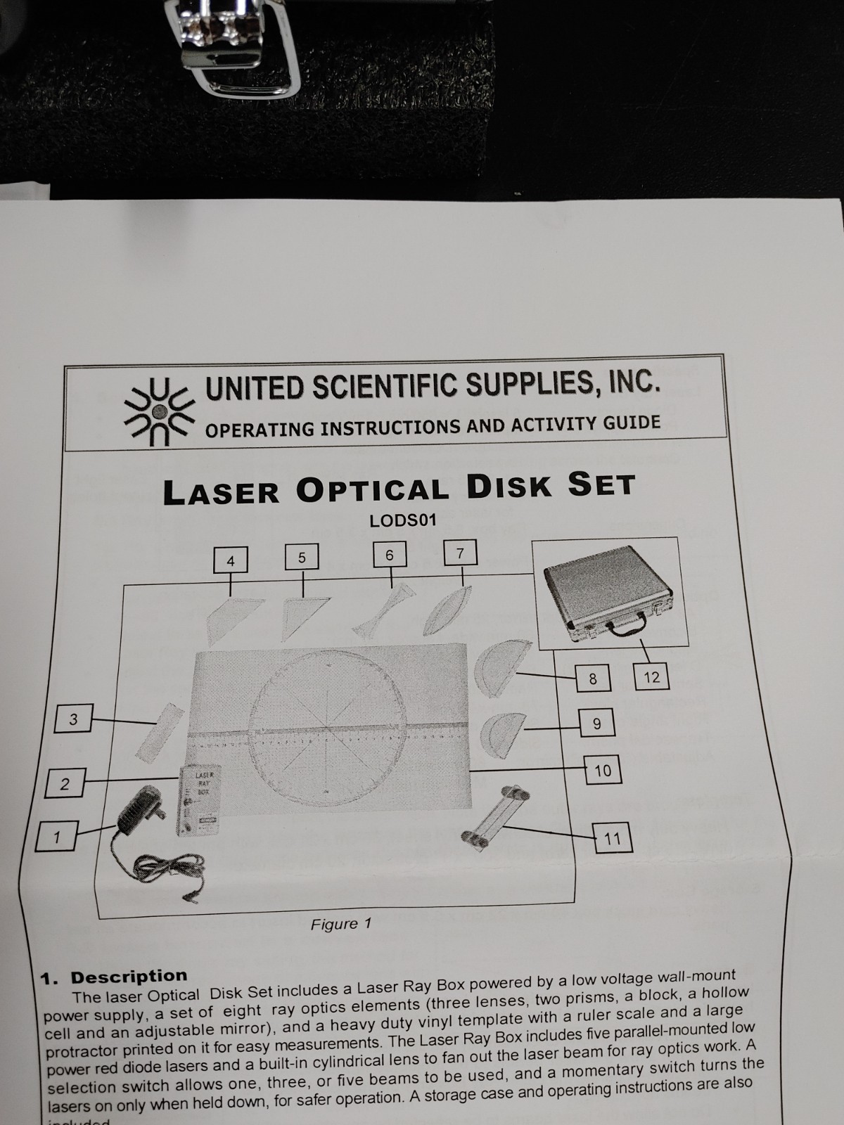 UNITED SCEINTIFIC LODS01 Laser Optical Disk Set