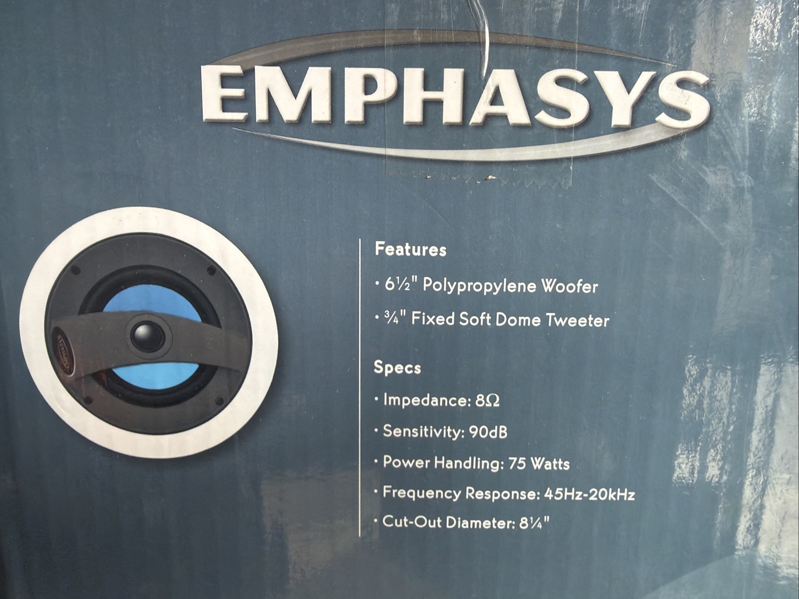 NIB Emphasys IC60 6.5″ In-Ceiling Speakers FREE SHIPPING