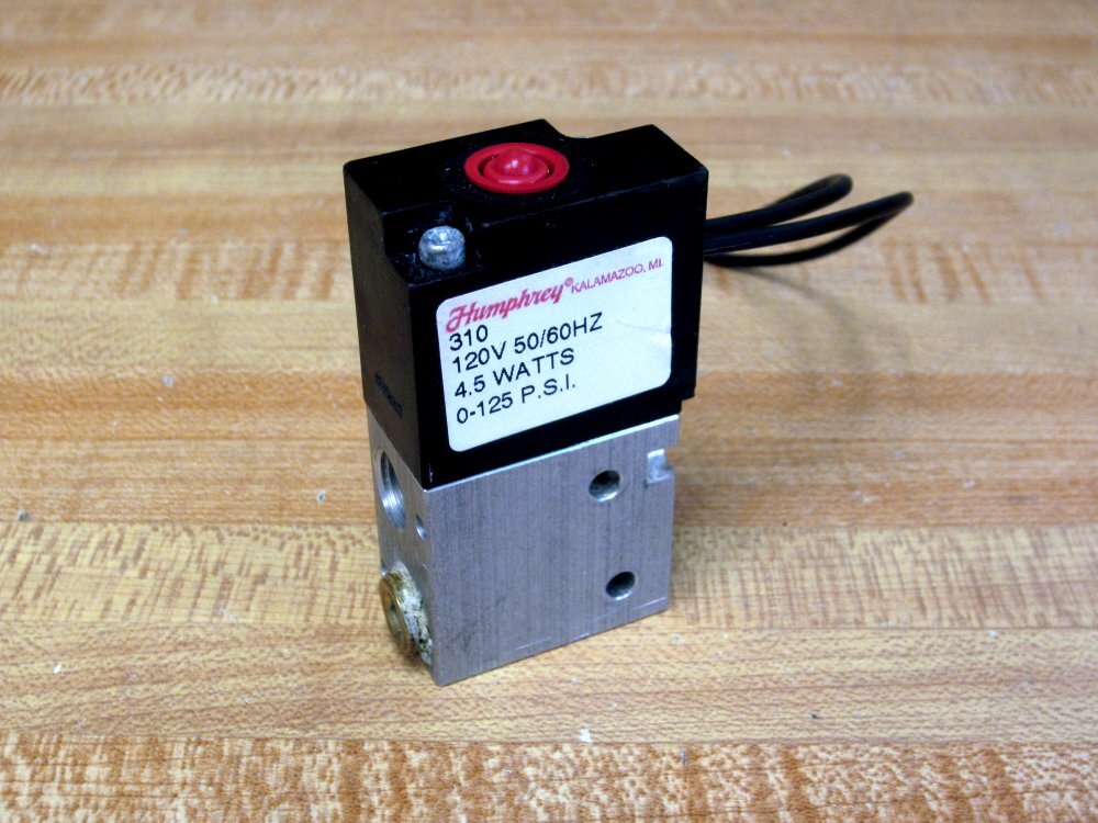 Humphrey 310 Valve 120V 50/60Hz 4.25W