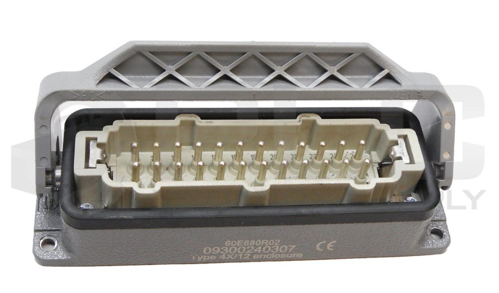 HARTING 09300240307 CONNECTOR HOUSING TYPE 4X/12 W/ HAN 24E-M-S CONNECTOR 16A