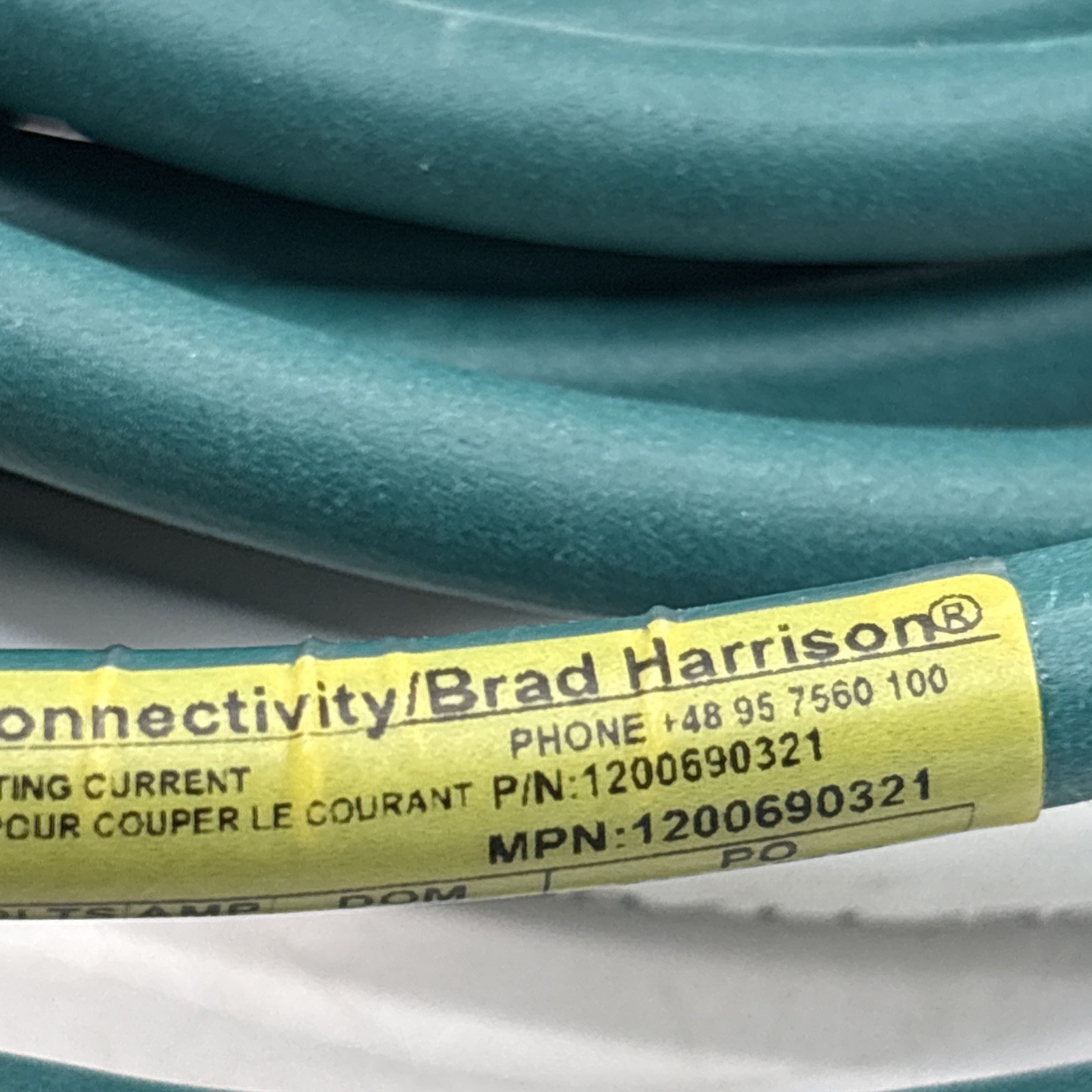 Woodhead Connectivity Brad Harrison 1200690321 Cable