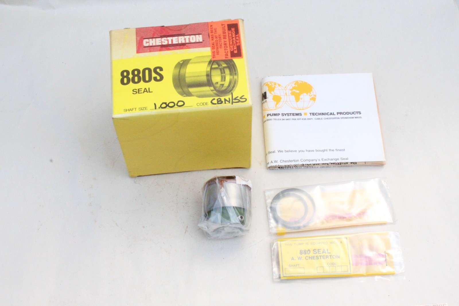 CHESTERTON 52343, 880S SEAL 1.000″, CBN/SS