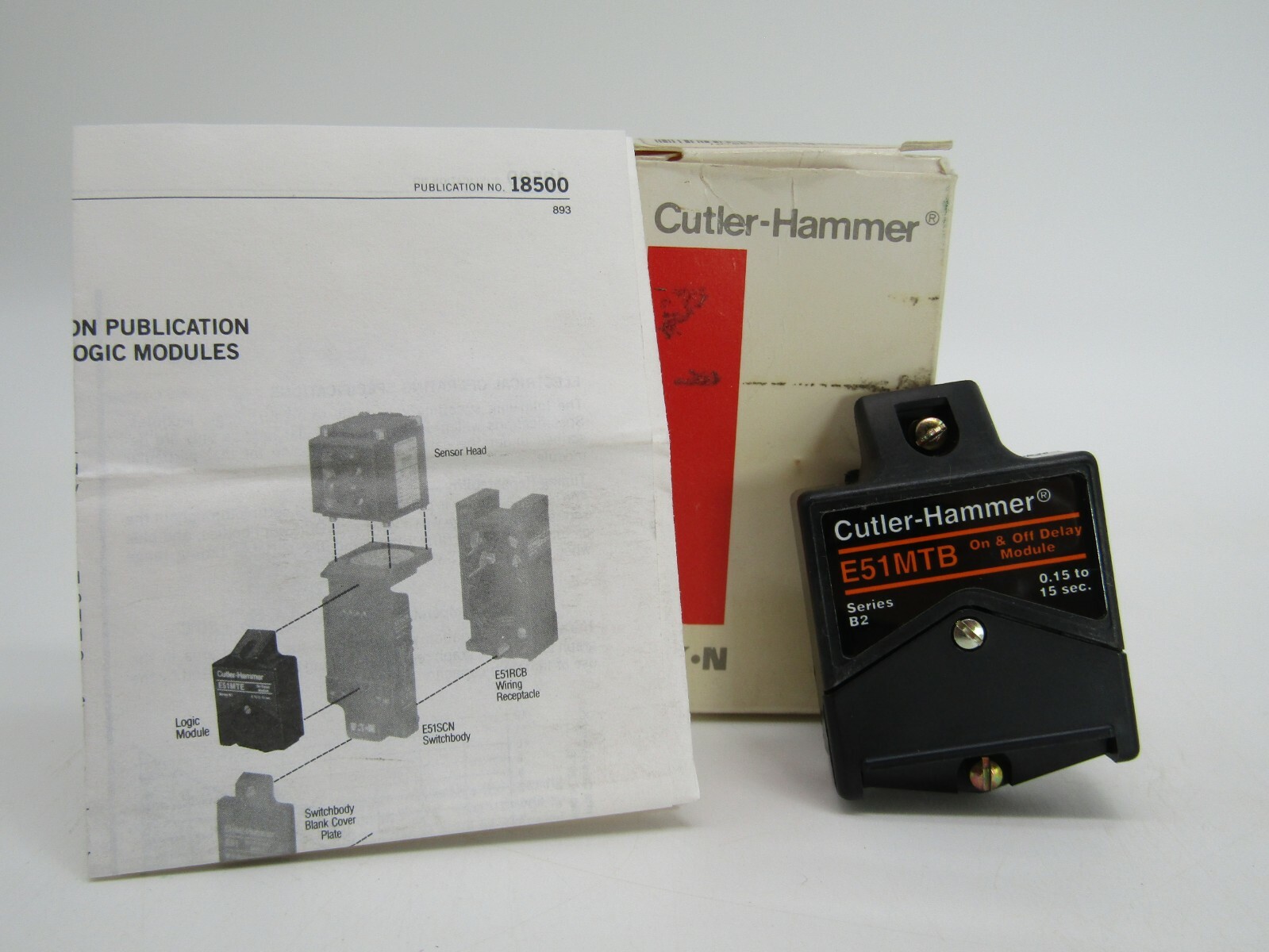 Cutler-Hammer E51MTB On & Off Delay Module Series B2 0.15 to 15 Sec.