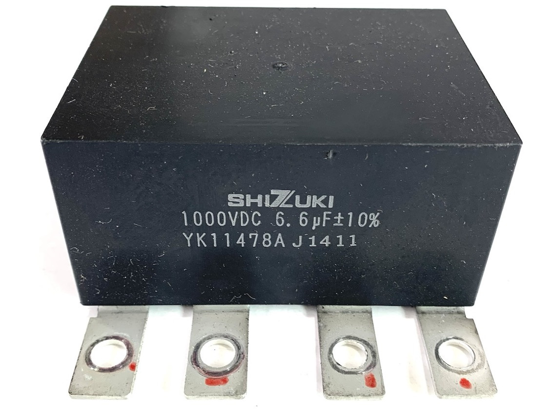 SHIZUKI YK11478A E1123 CAPACITOR – 1000VDC, 6.6µF +/- 1.0%