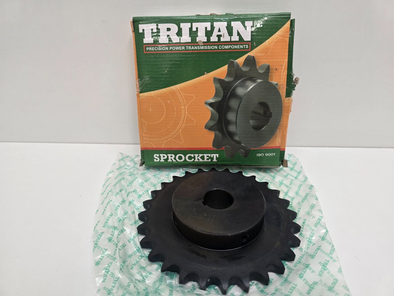 NEW IN BOX! TRITAN 1-1/4″ ROLLER CHAIN SPROCKET 60BS28HX1-1/4 60BS28H