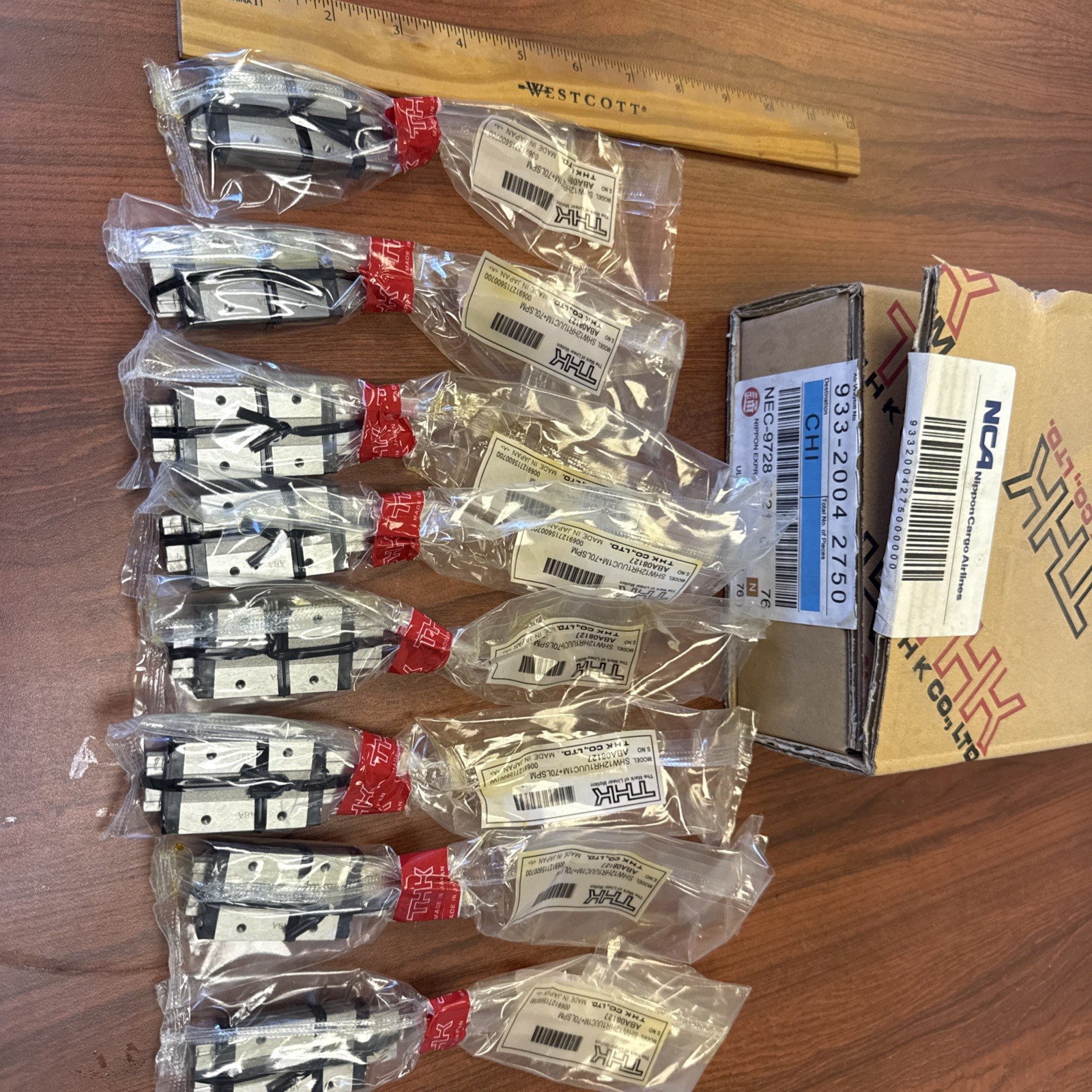 THK Linear Guide Slider SHW12HR (Box Of 8) (Unopened Boxes)