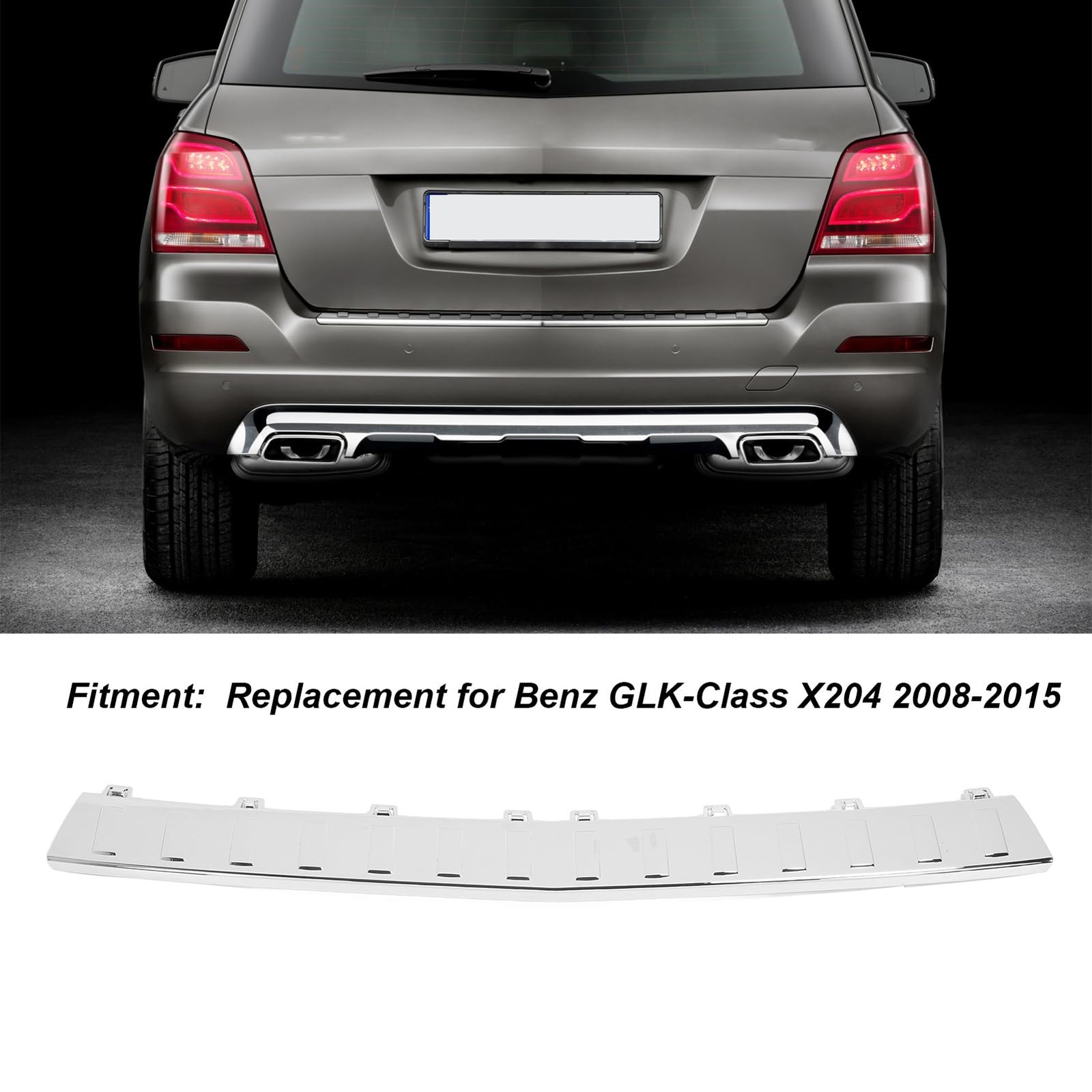 Rear Bumper Trunk Step Pad Trim, Foot Plate Sill Guard Replacement Glk Class …