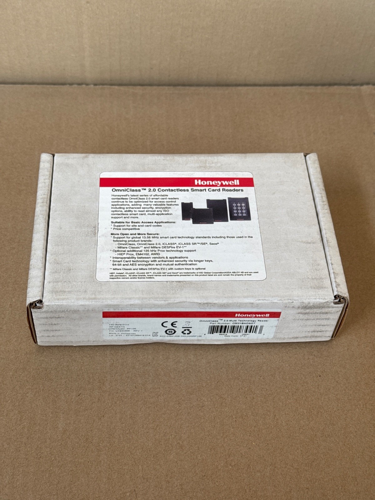 Honeywell OM31BHONDT 900PTNTEK0045M-H001 OmniClass 2.0 Multi Technology Reader