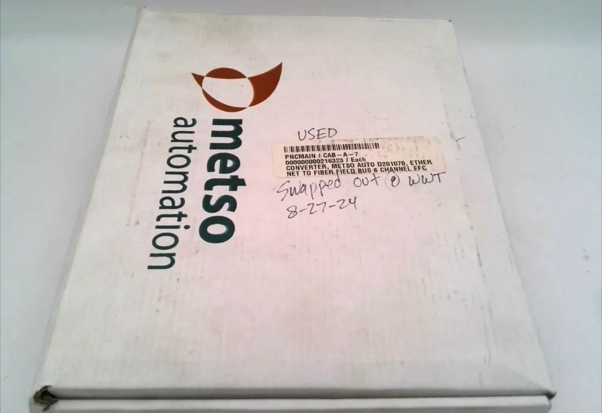 METSO AUTOMATION D201070 CONVERTER ETHER NET TO FIBER FIELD BUS