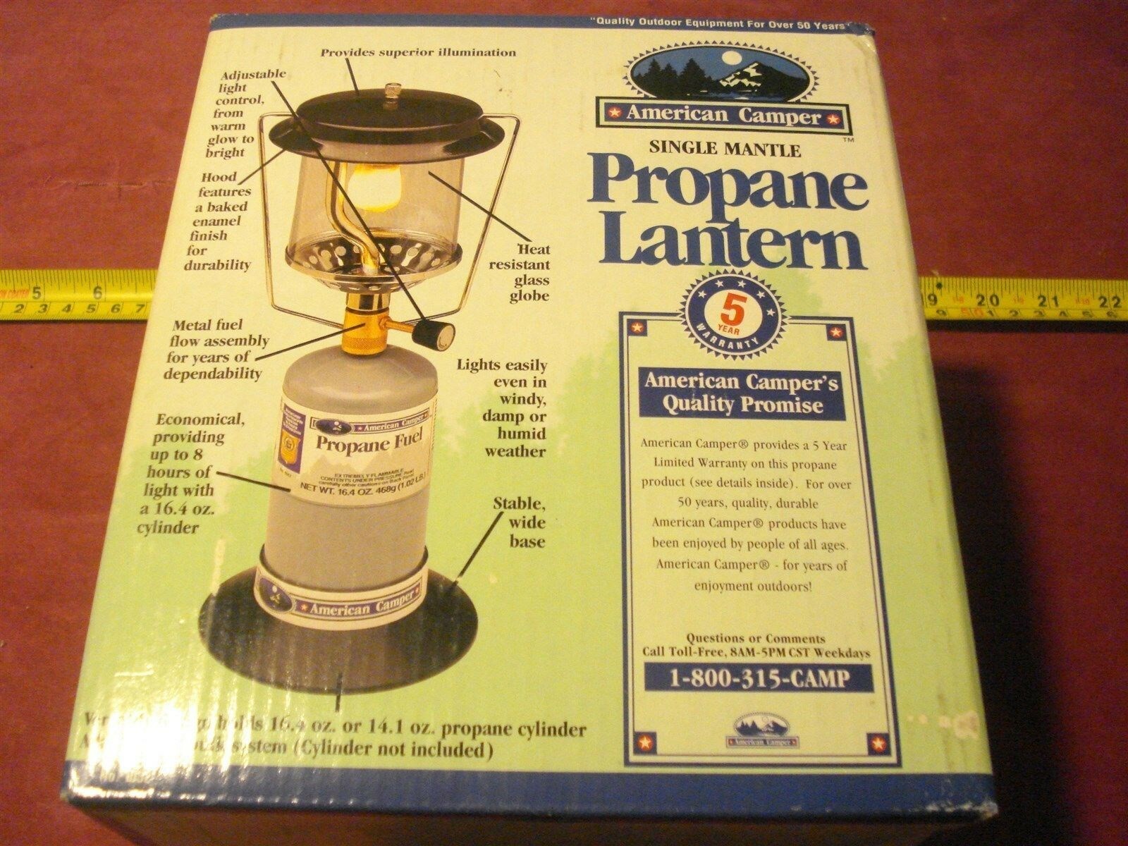 (2590.) Propane Lantern – Single Mantle