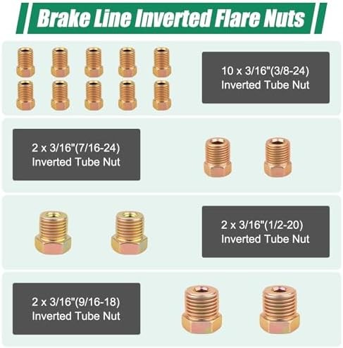25Ft 3/16″ Upgraded Zinc Coated Steel Brake Line Tubing Kit, Robust Reliable Hyd