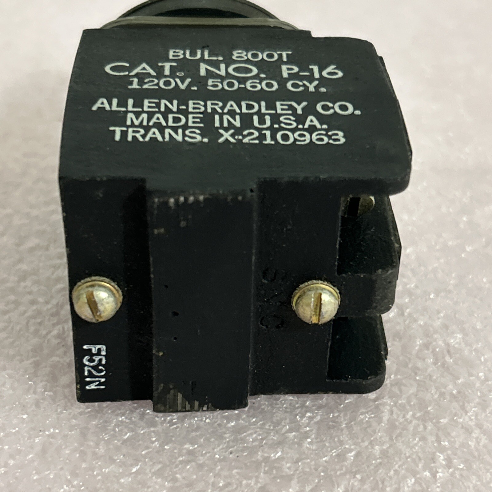 Used Allen Bradley 800T-P16 800TP16 Green Illuminated Pilot Light Fast Shipping!