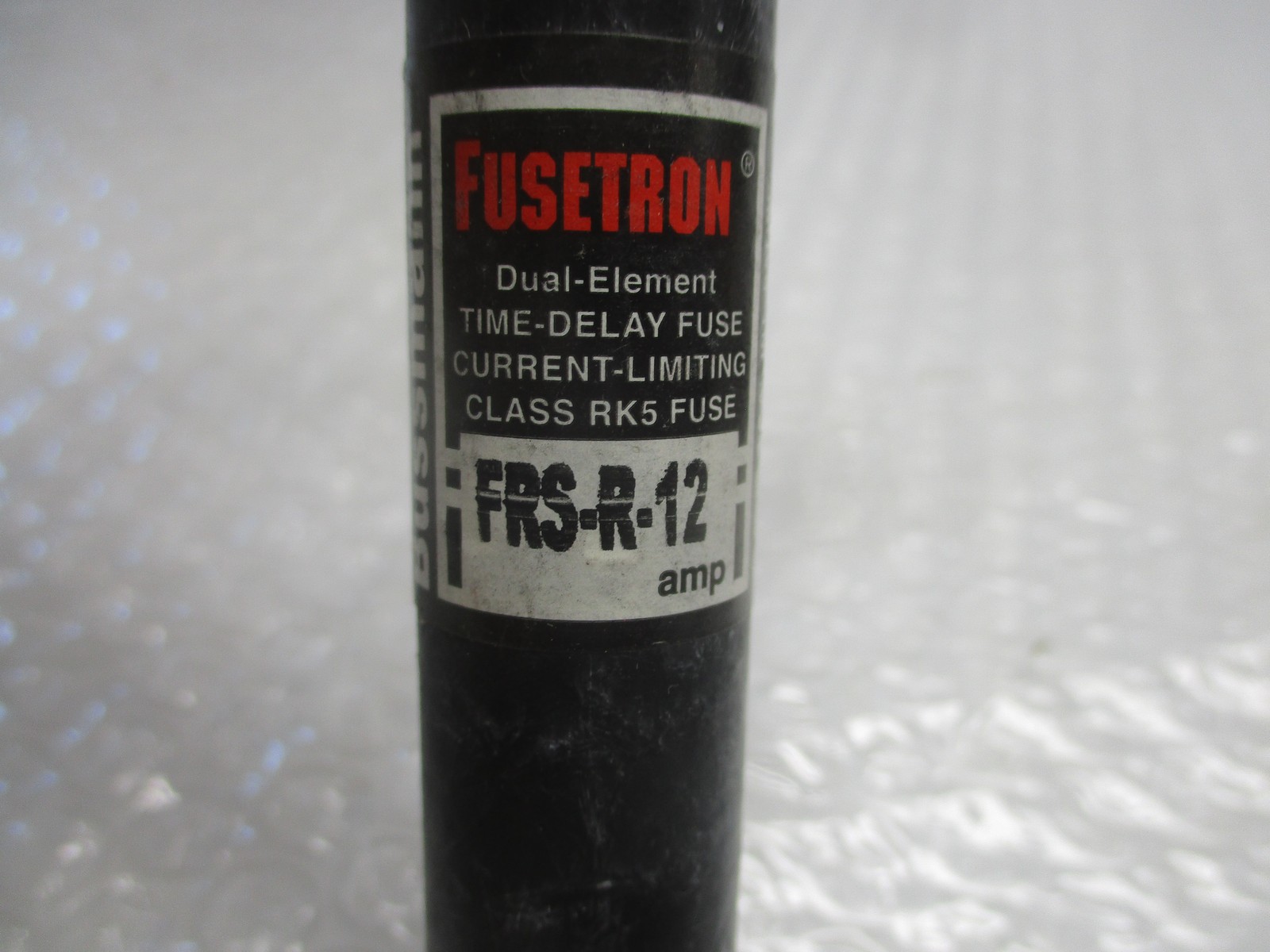 FUSETRON FRS-R-12 FUSE BLACK LOT OF 6 NSNP