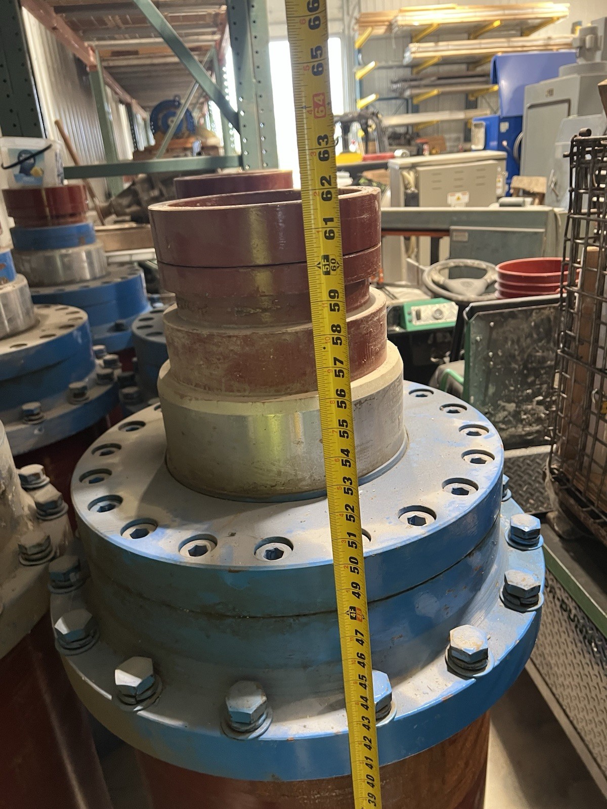 370 Ton Hydraulic Press Cylinder 18” Bore 30” Stroke 3,000 PSI. Double Acting.