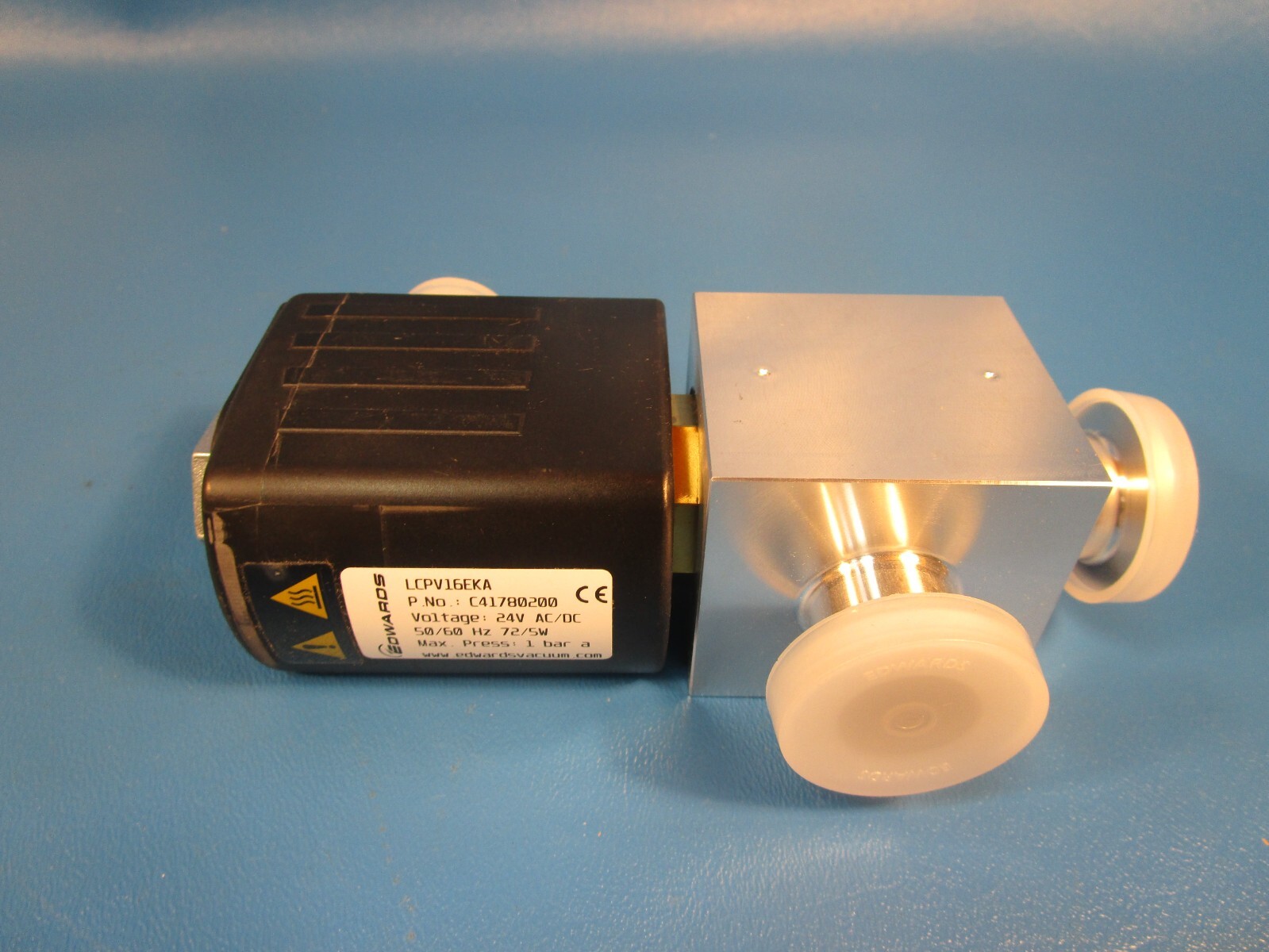 EDWARDS C41780200, LCPV16EKA 24V AC/DC Solenoid Operation Isolation Valve,24v