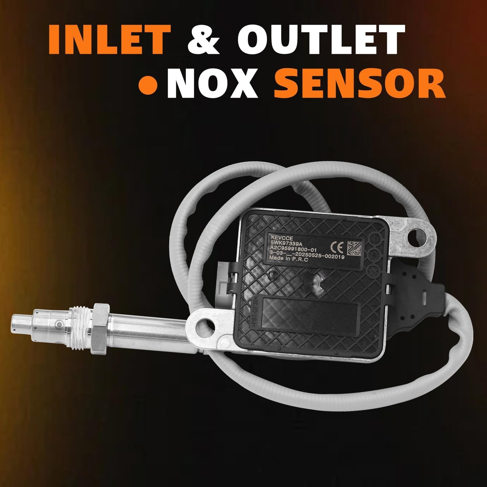 5WK97339A NOx Sensor Outlet Nitrogen Oxide Sensor Compatible for Detroit DD13…