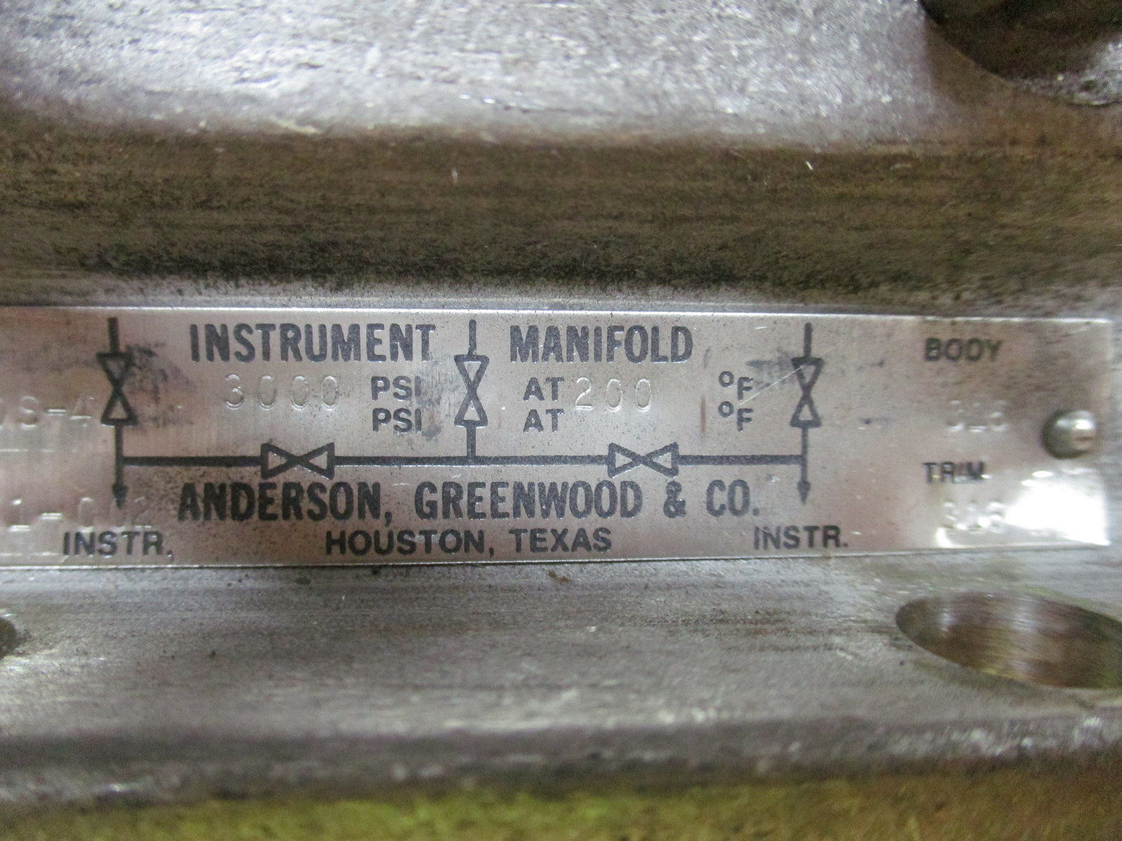 Anderson Greenwood M6TVDS-4 Intrument Manifold P11-0471-002