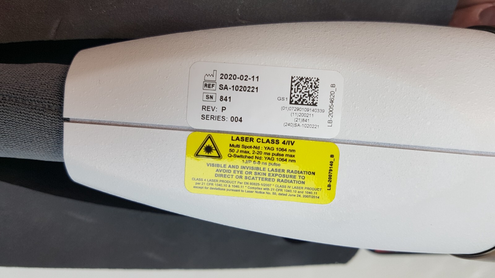 Lumenis M22 Laser Q-Switched Nd:YAG 1064nm SA-1020221 REV P, SERIES 004