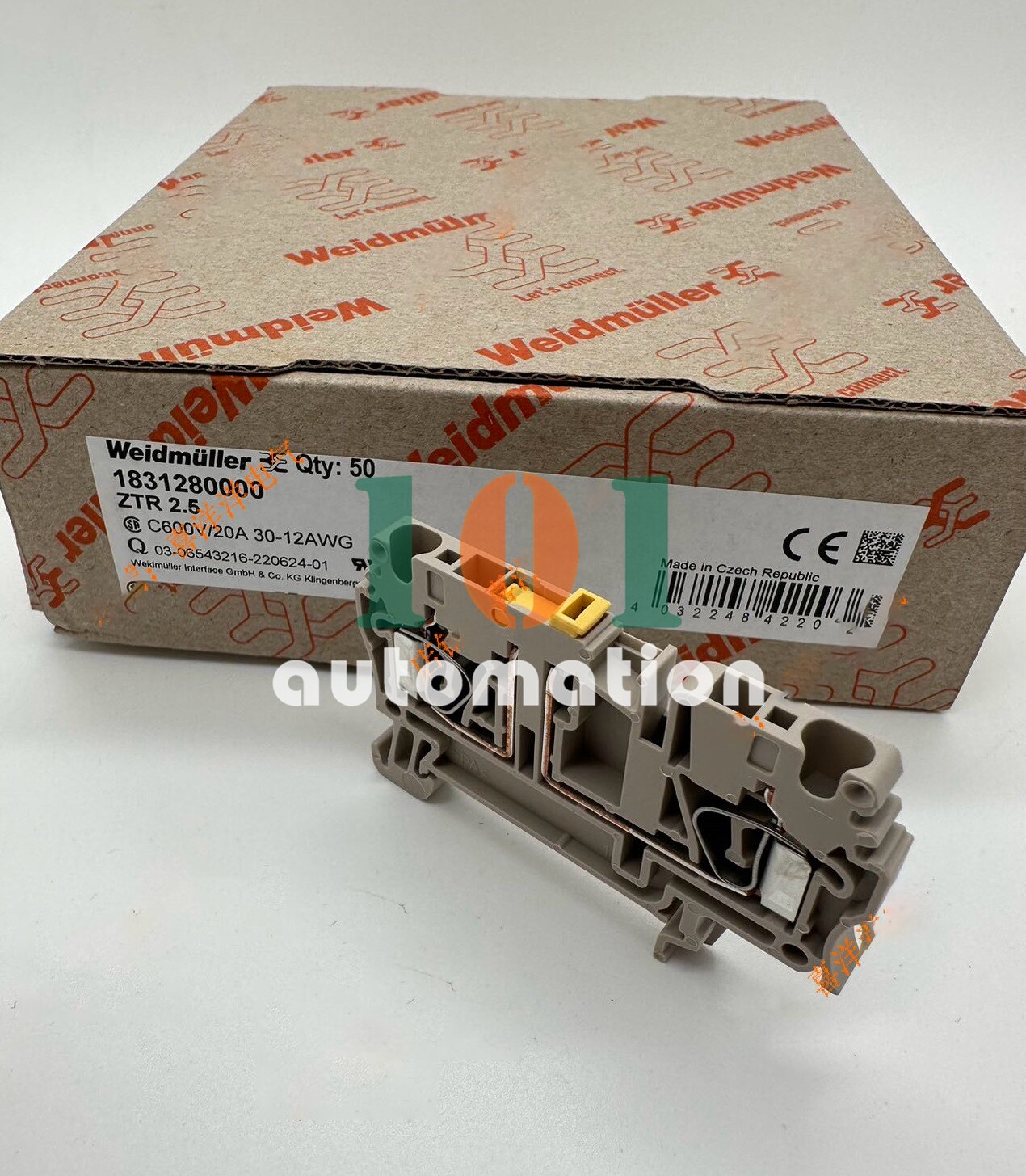 50pcs/pack Weidmuller spring type terminal Switch terminal ZTR 2.5 1831280000