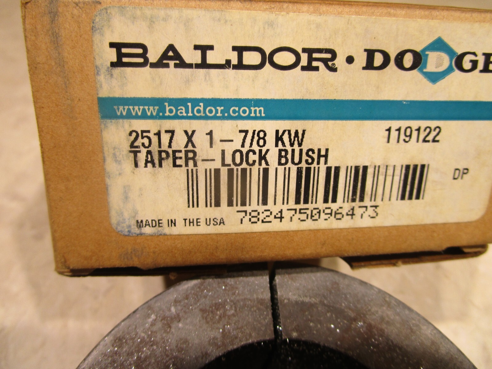 DODGE 119122 TAPER-LOCK BUSHING, 1-7/8″ BORE, 1/2 x 1/4 KW, S0250