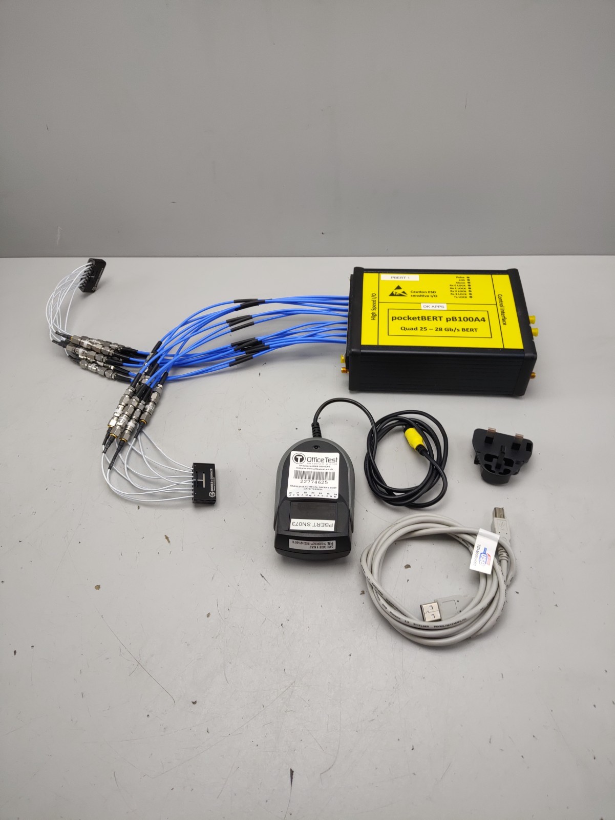 pocketBert pB100A4 Quad 25-28 Gb/s BERT Test equipment Quad 24-30 Gb/s