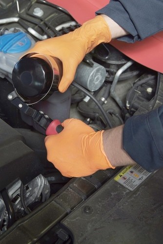 EPPCO 8844 Large Nitrile Gloves Orange Tiger Grip