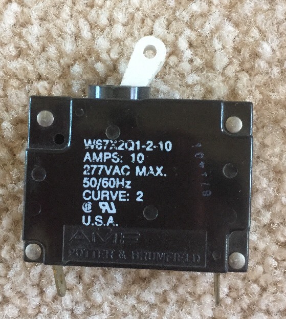 Potter & Brumfield W67X2Q1-2-10 Circuit Breaker