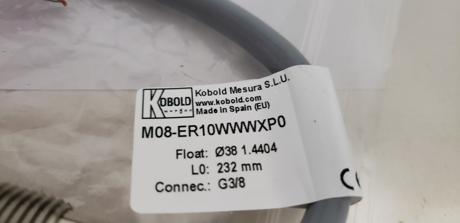 KOBOLD M08-ERWWWXP0 FLOAT SWITCH, 3/8″ CONNECTION, STAINLESS STEEL, NIB