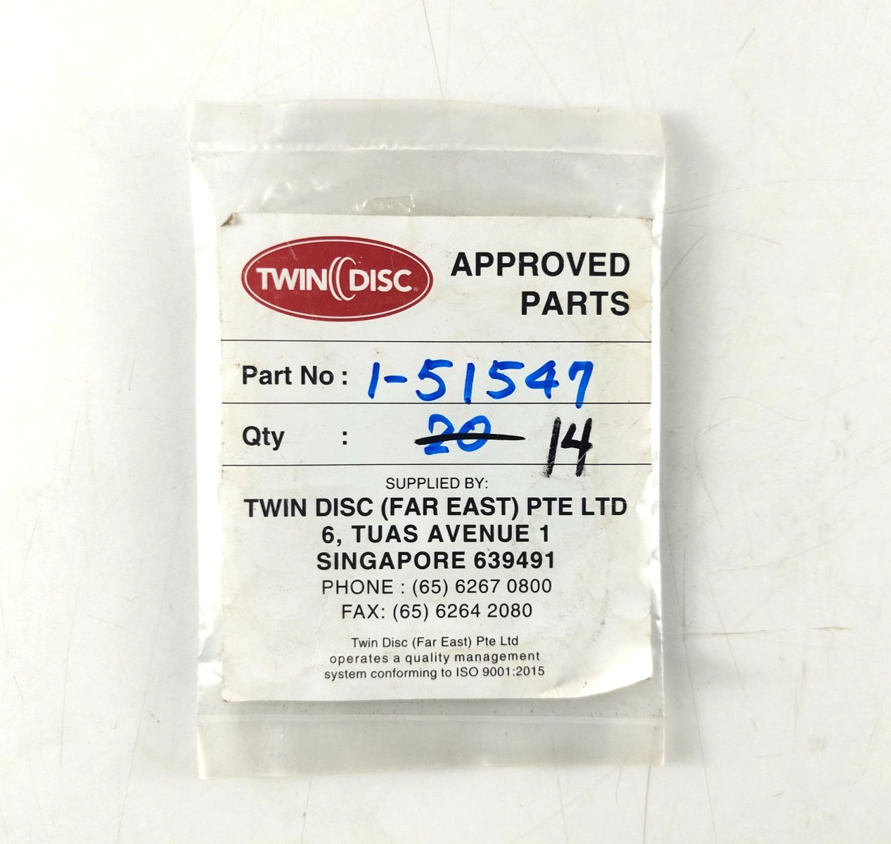 Packing P/N 1-51547 For Twin Disc ( Pack of 13 )