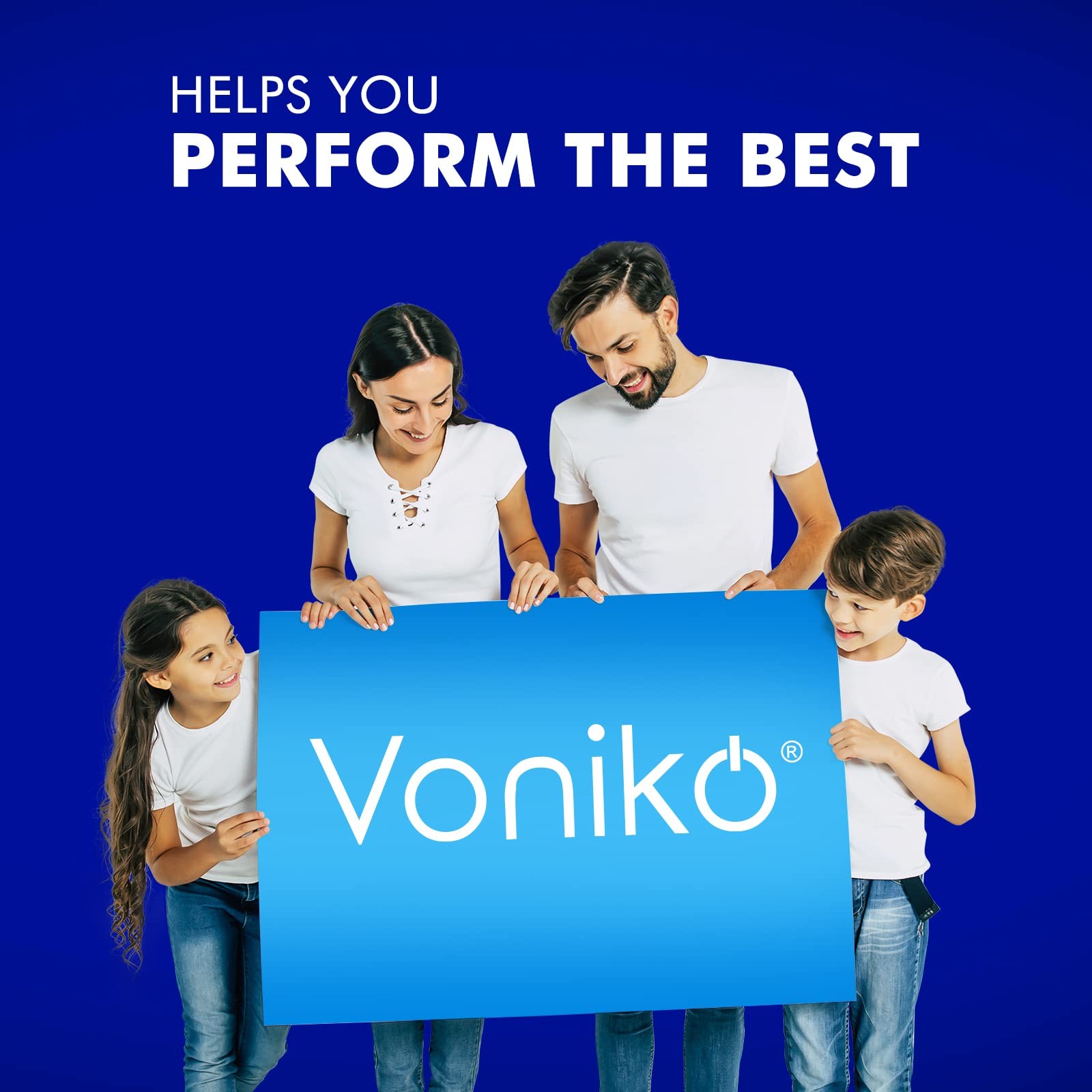 Voniko – Premium Grade AA Batteries – (100 Pack) 100 Count (Pack of 1), Blue
