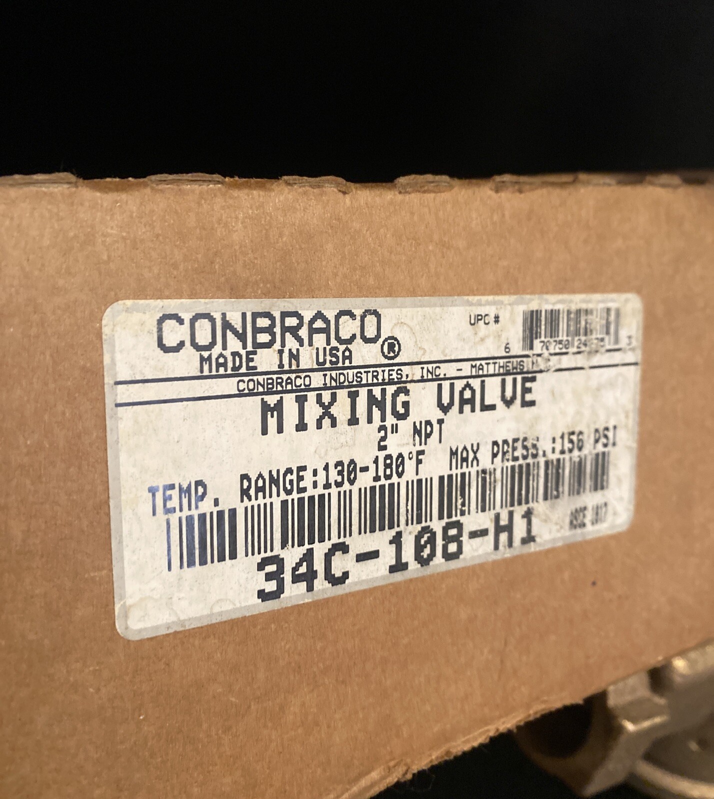 APOLLO 34C-108 / CONBRACO 34C108HI / 2” MIXING VALVE / VALVE BODY ONLY / NEW🇺🇸