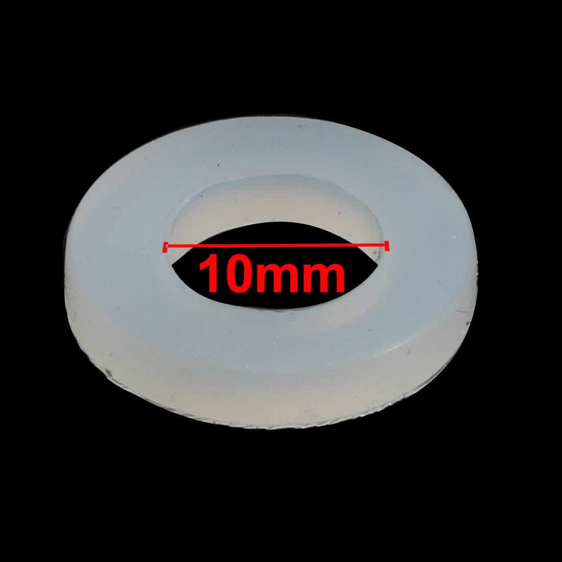 30pcs Clear Silicone Round Flat Washer Assortment Size 10x19x3mm Flat Washer
