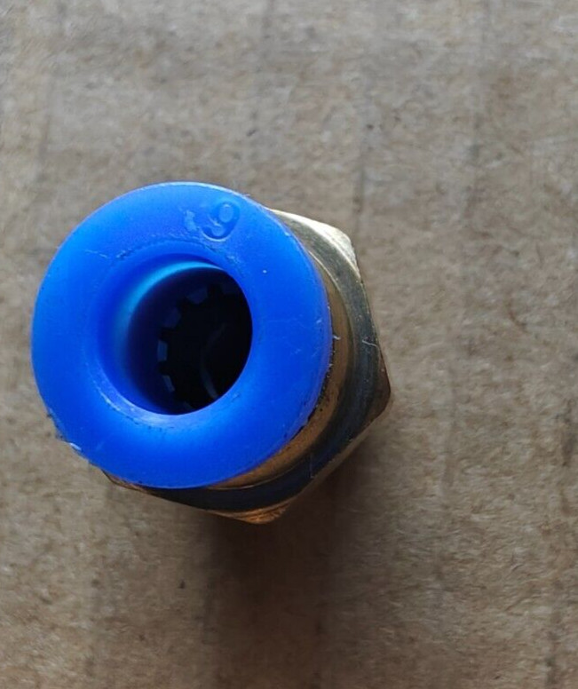 Large Lot of air fittings, sizes 6mm, 8mm, 10 mm Adapters and couplings