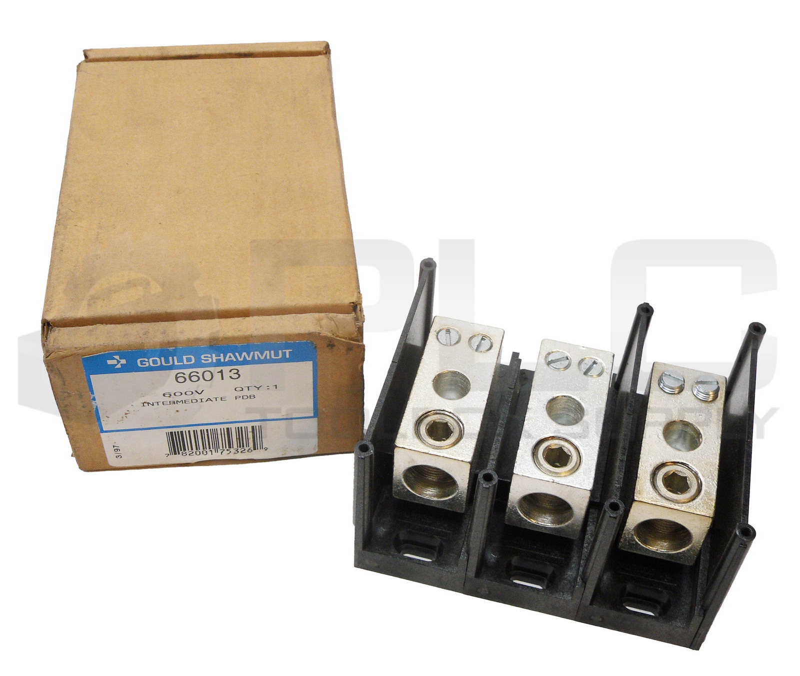NEW GOULD SHAWMUT 66013 FUSE DISTRIBUTION BLOCK 3P 600V *READ*