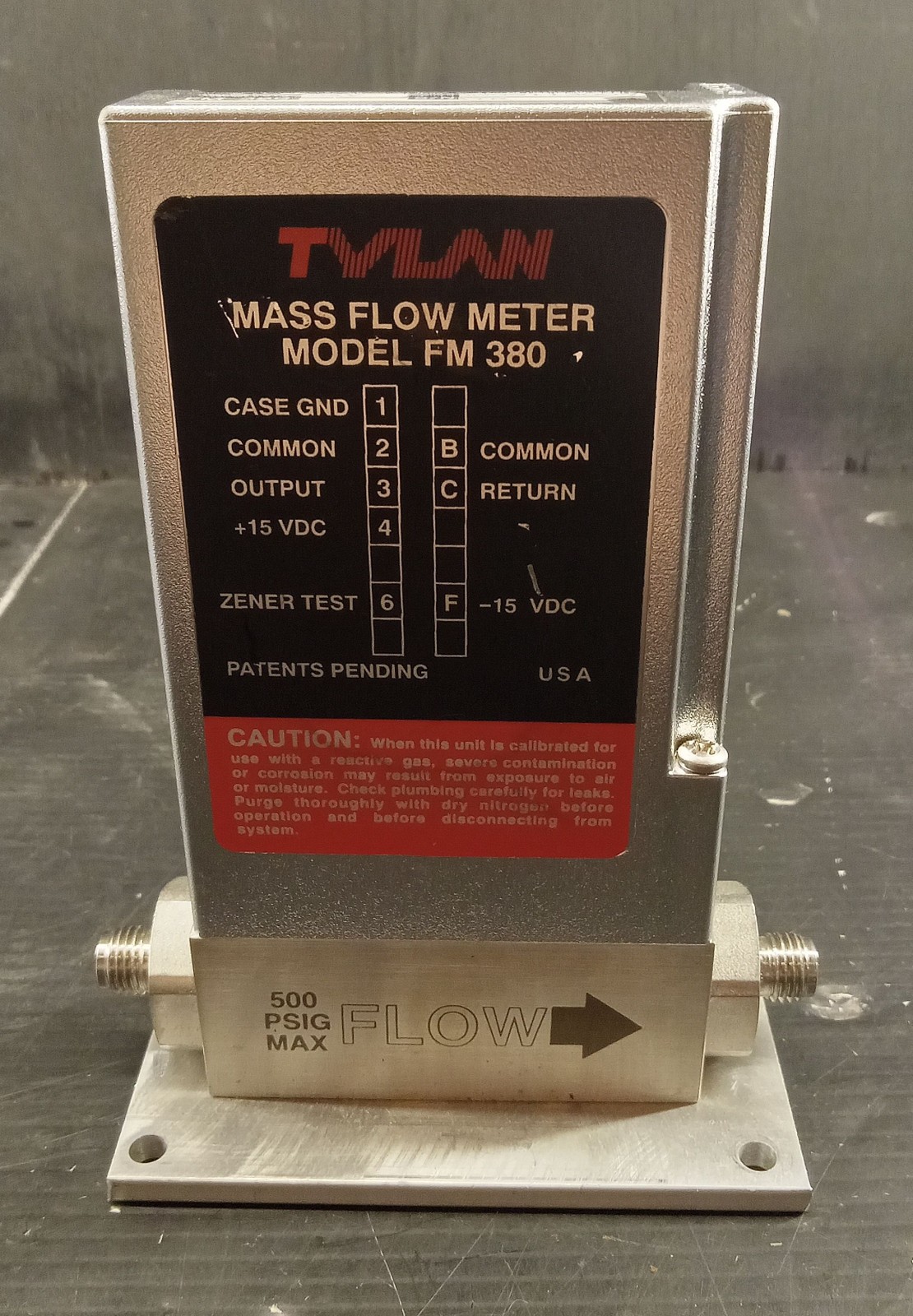 1 USED TYLAN FM-380/FM380SAV MASS FLOW METER ***MAKE OFFER***