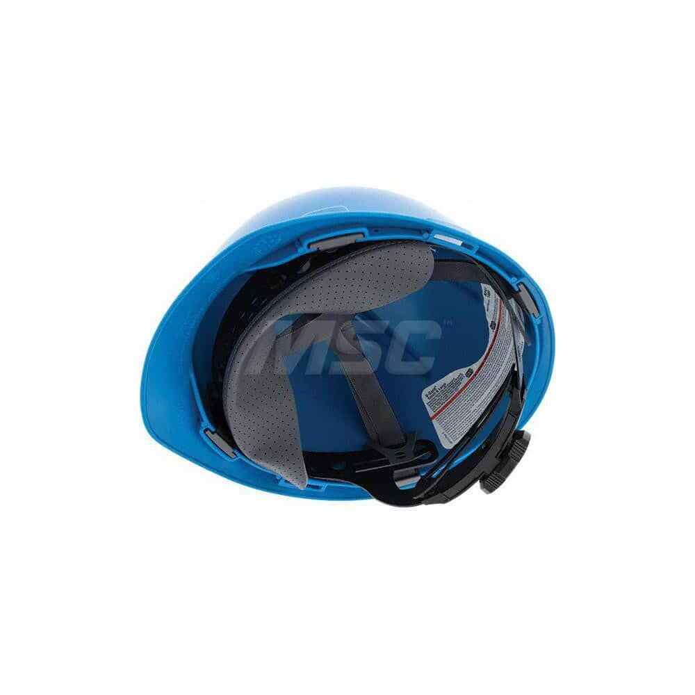 MSA 477483 Blue V-Gard Slotted Cap-Style Hard Hat w/ Fas-Trac III Suspension