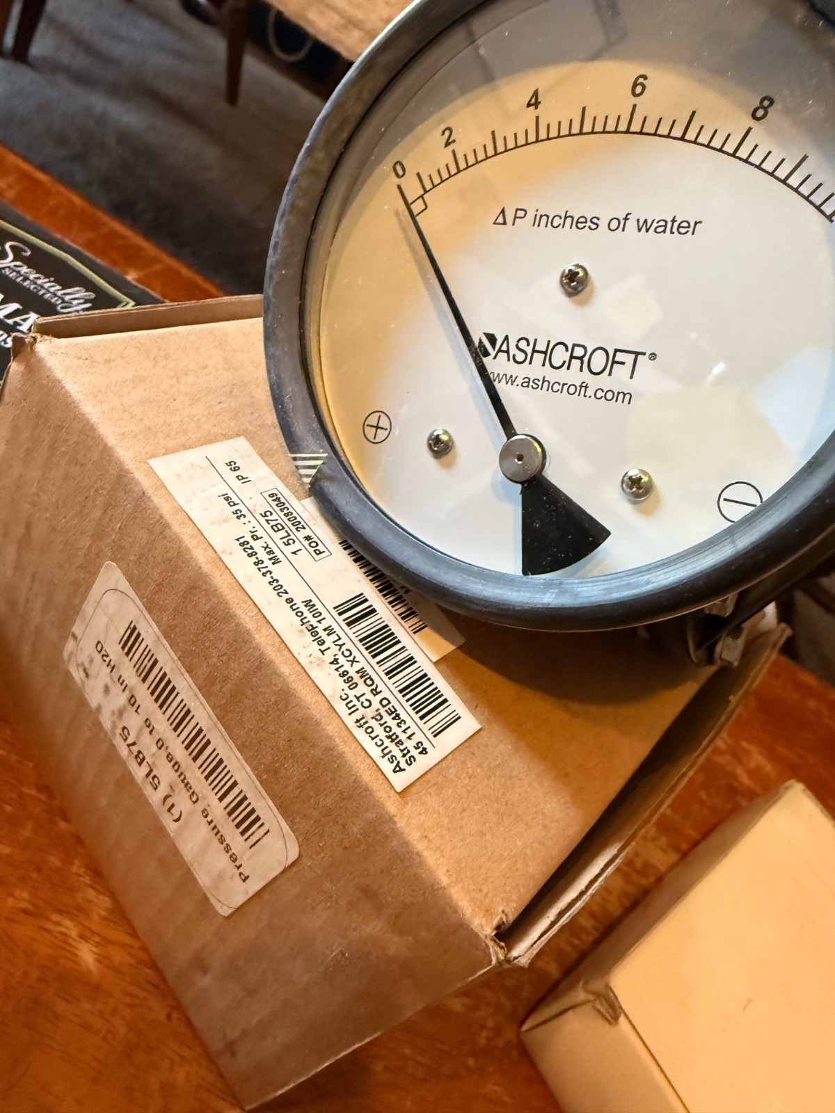 Ashcroft Differential Pressure Gauge 0-10 Change 35psi 45 1134ED RQM XCYLM 10iW